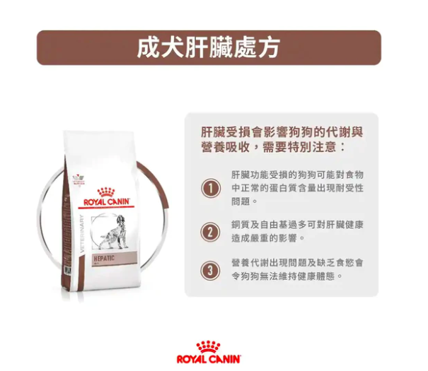 Royal Canin  -處方食品成犬肝臟乾糧 (1.5公斤)