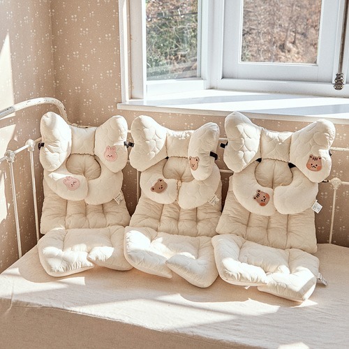 NEW✨滿滿愛心絎縫系列-嬰兒車墊/頸枕