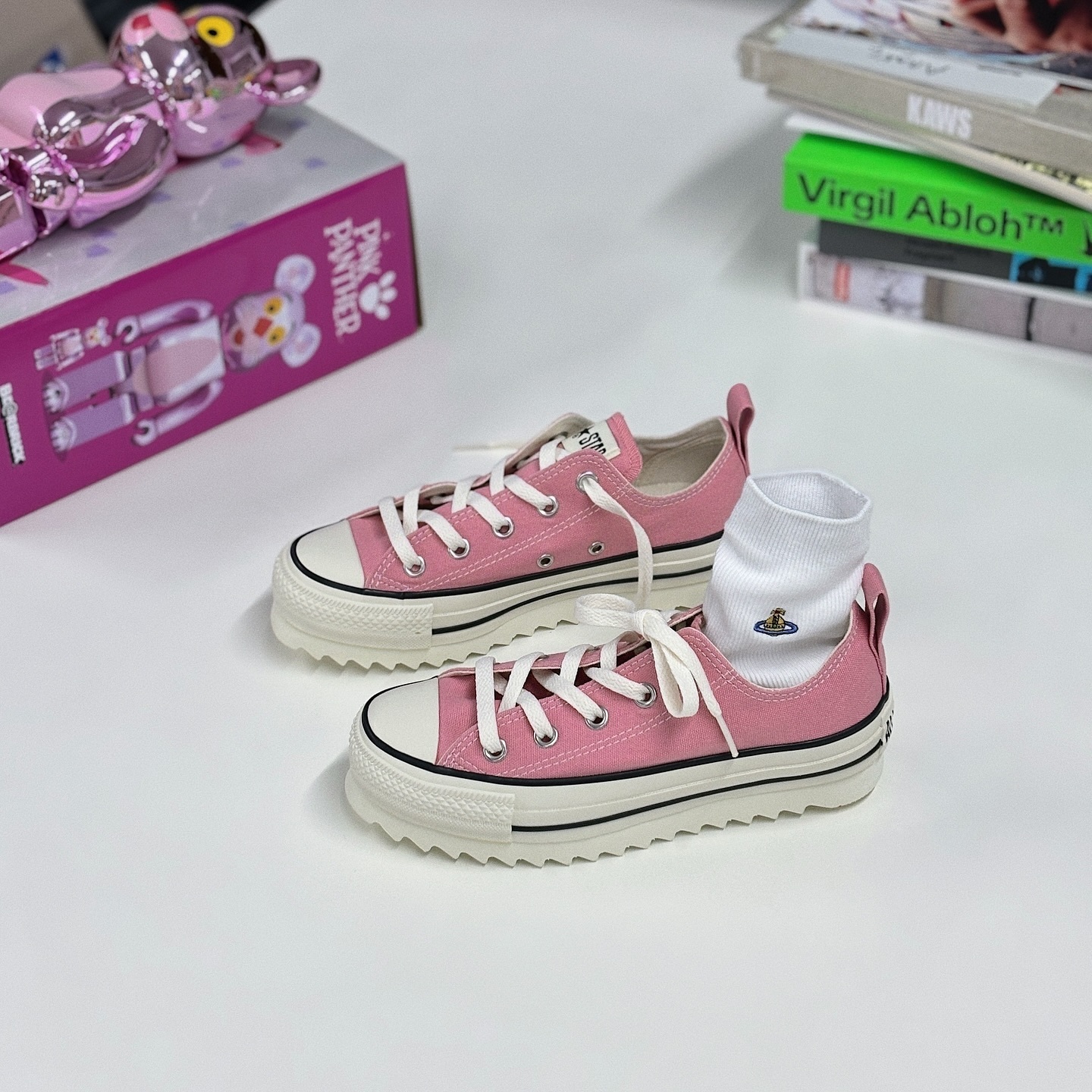 Converse All Star Sharksole Hi 日本限定 漫畫粉 鋸齒 厚底 帆布鞋 31311030 31311040