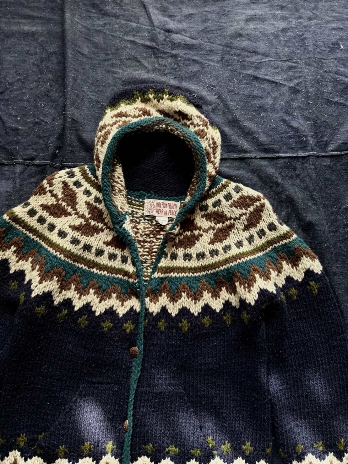 Vintage Ecuador Knit Sweater/Cardigan /厄瓜多手工針織毛衣