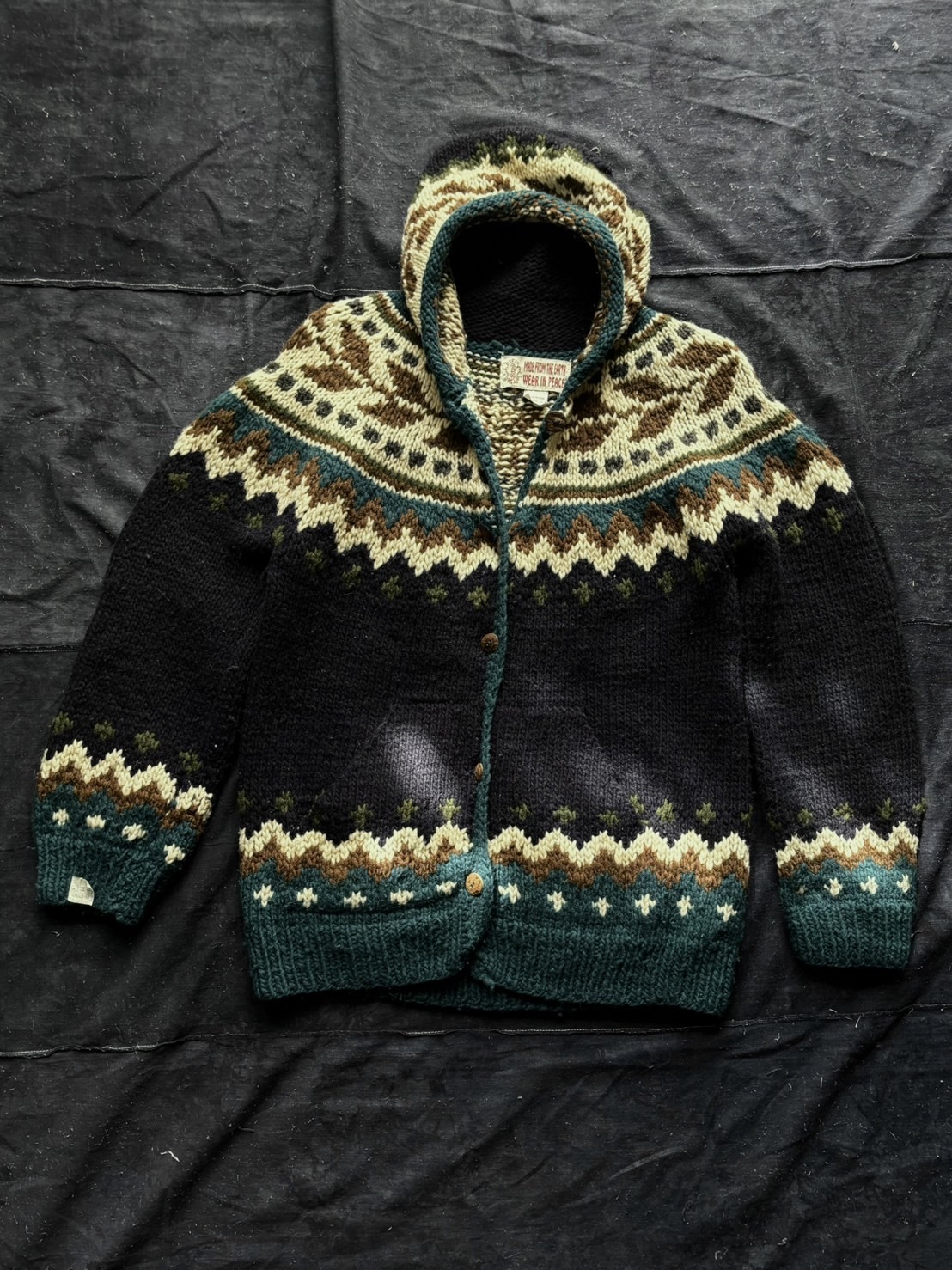 Vintage Ecuador Knit Sweater/Cardigan /厄瓜多手工針織毛衣