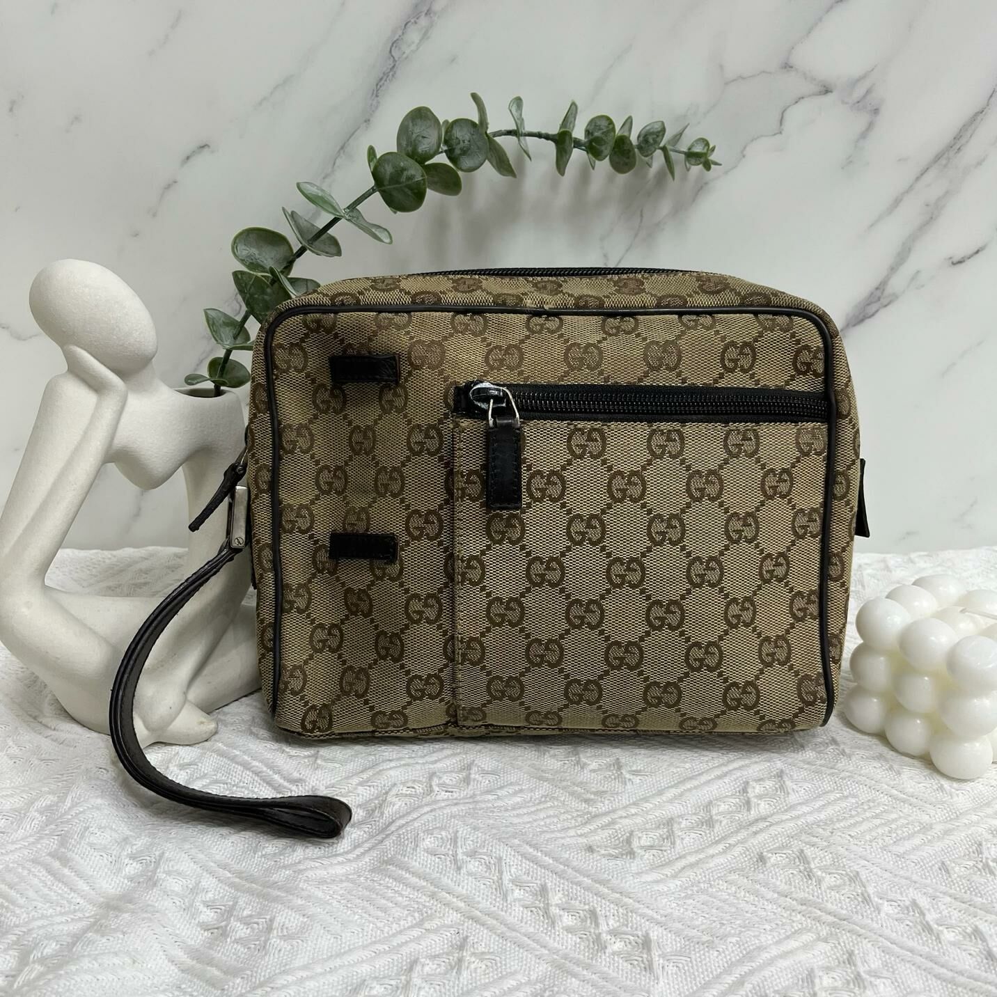 Gucci canvas clutch
