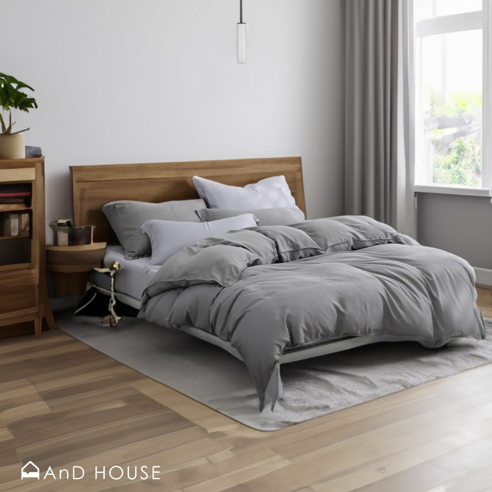 60支天絲｜100%萊賽爾｜雙色配｜都市灰ｘ氣質灰 靜雪紫苑