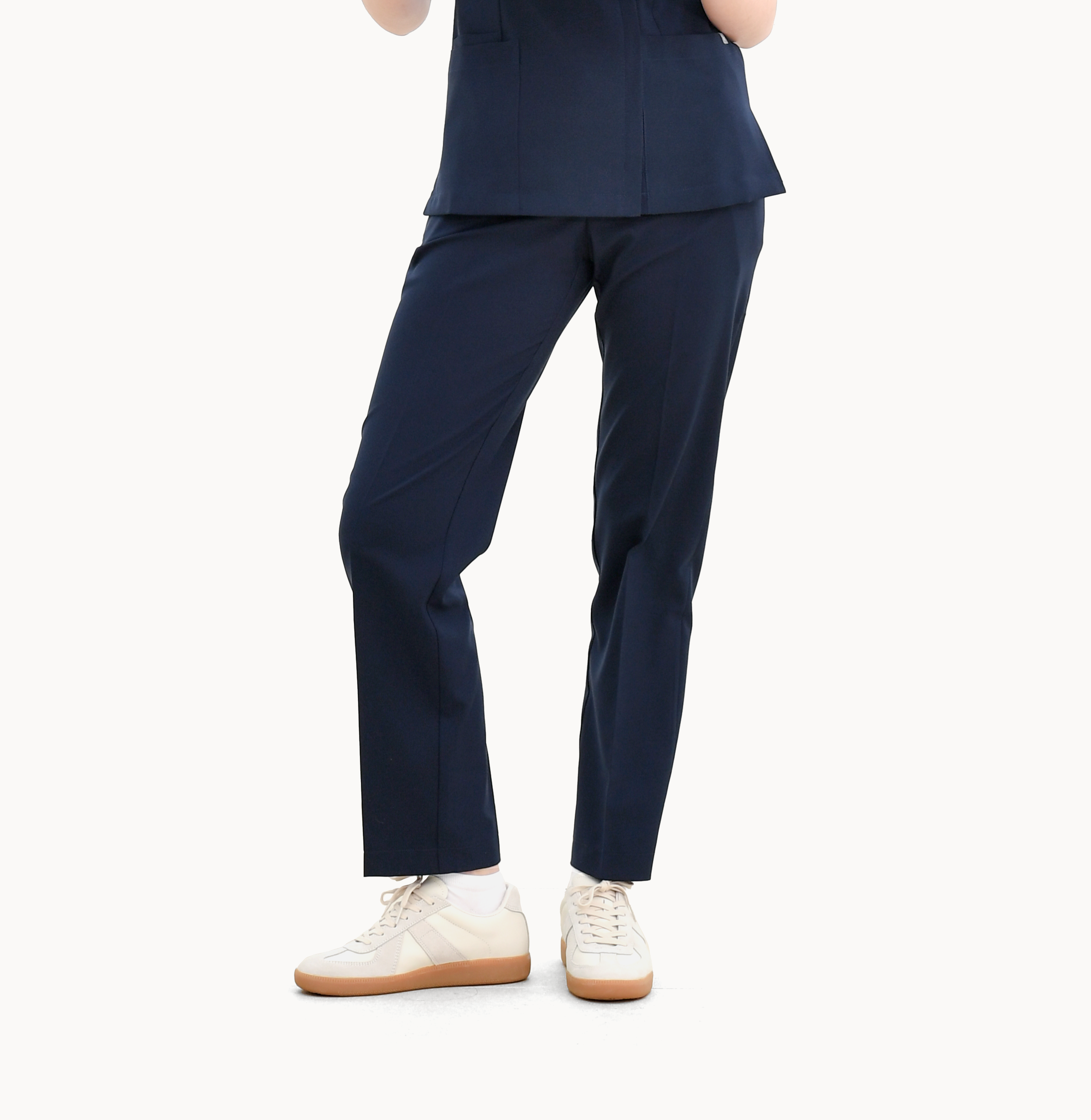 20606 EASYLIGHT 女款鈕扣長褲 深海藍