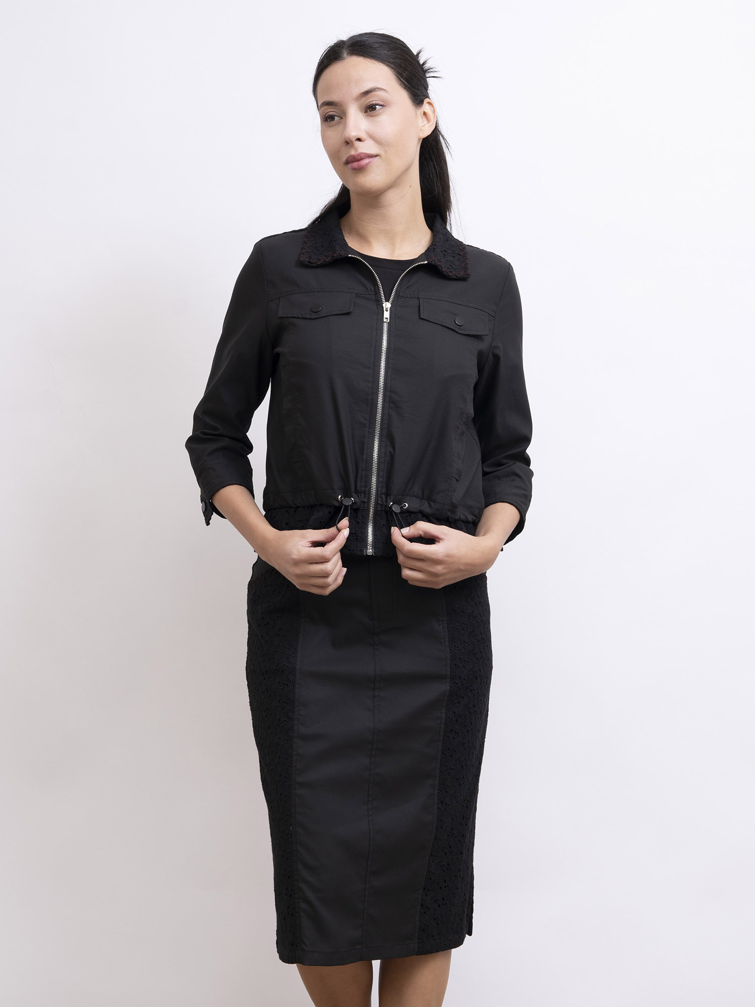 mi-tu 休閒拉鏈外套