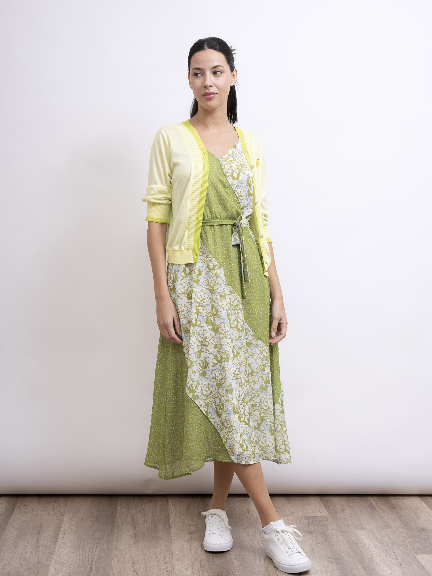 mi-tu 羅紋領針織外套