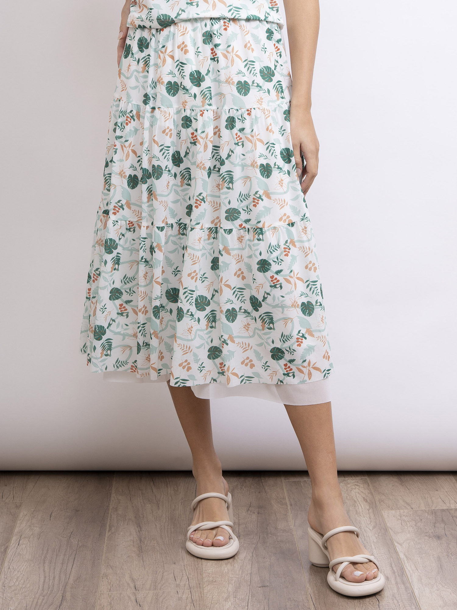 mi-tu 印花半身裙