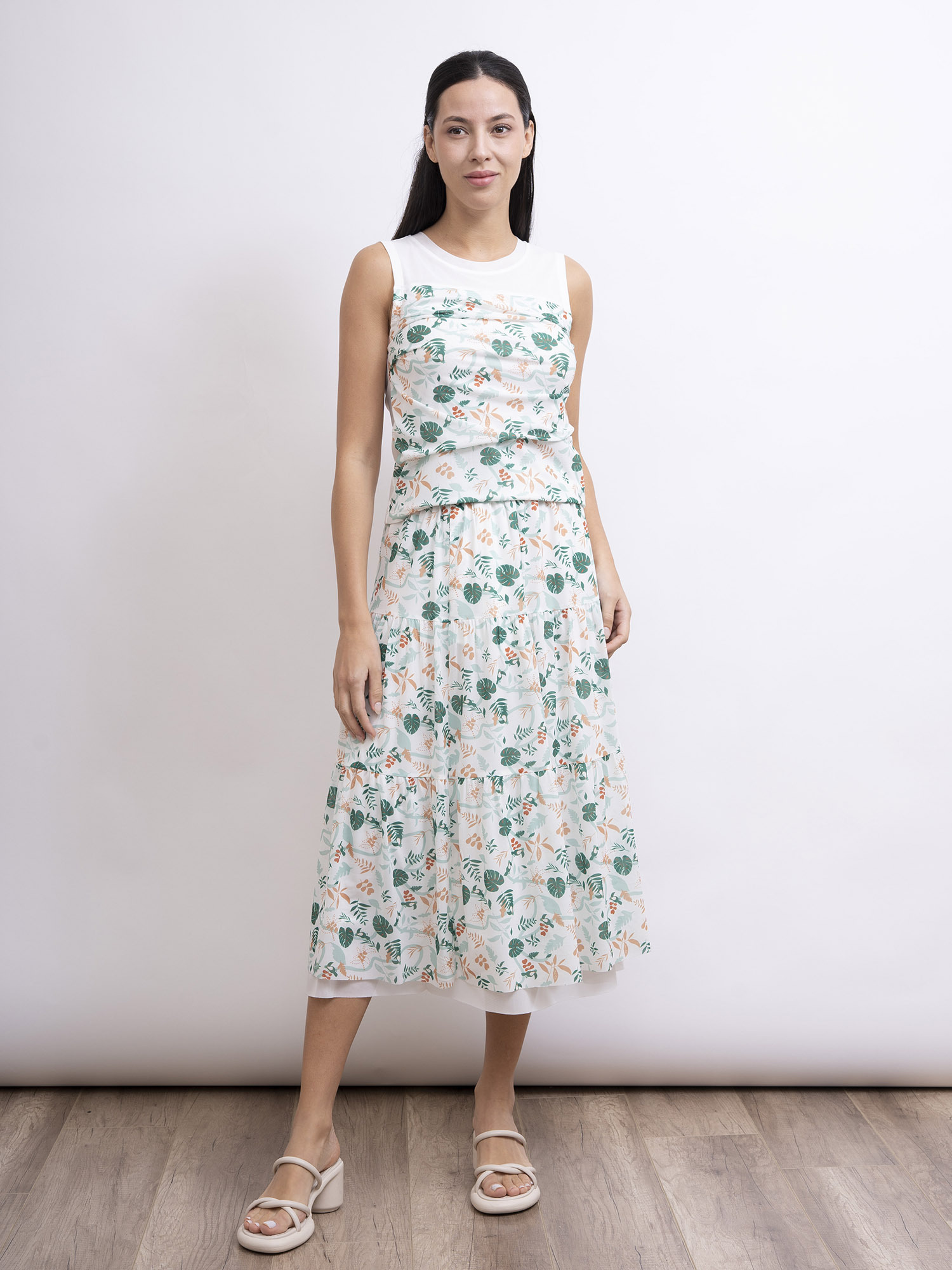 mi-tu 印花半身裙