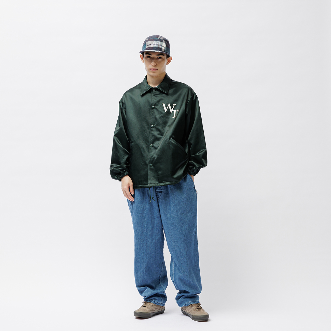 WTAPS 241TQDT-JKM02 CHIEF / JACKET / CTRY. SATIN. LEAGU