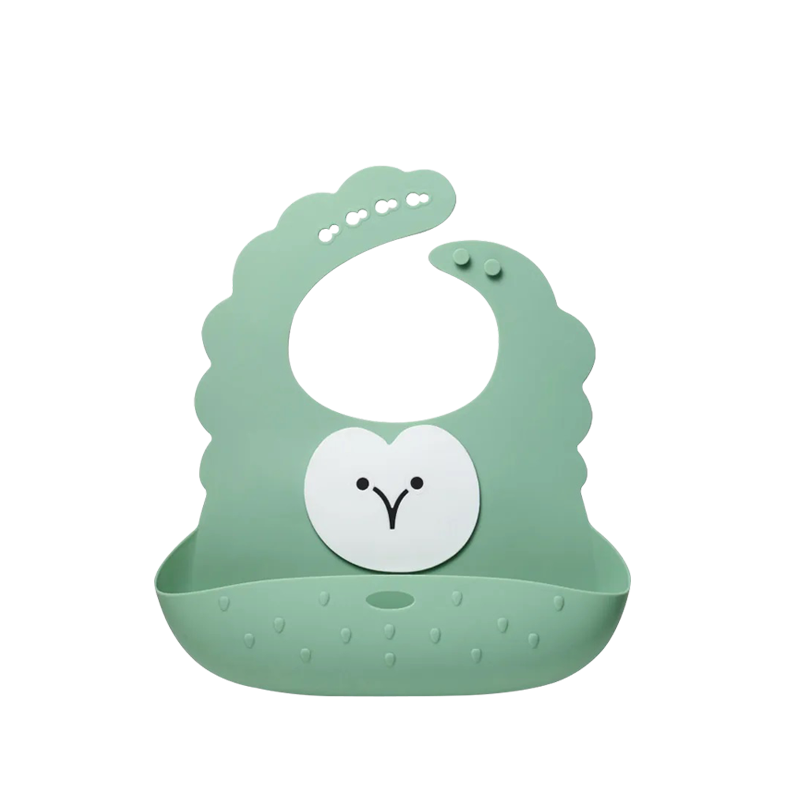 Kidmory 矽膠寬口圍兜