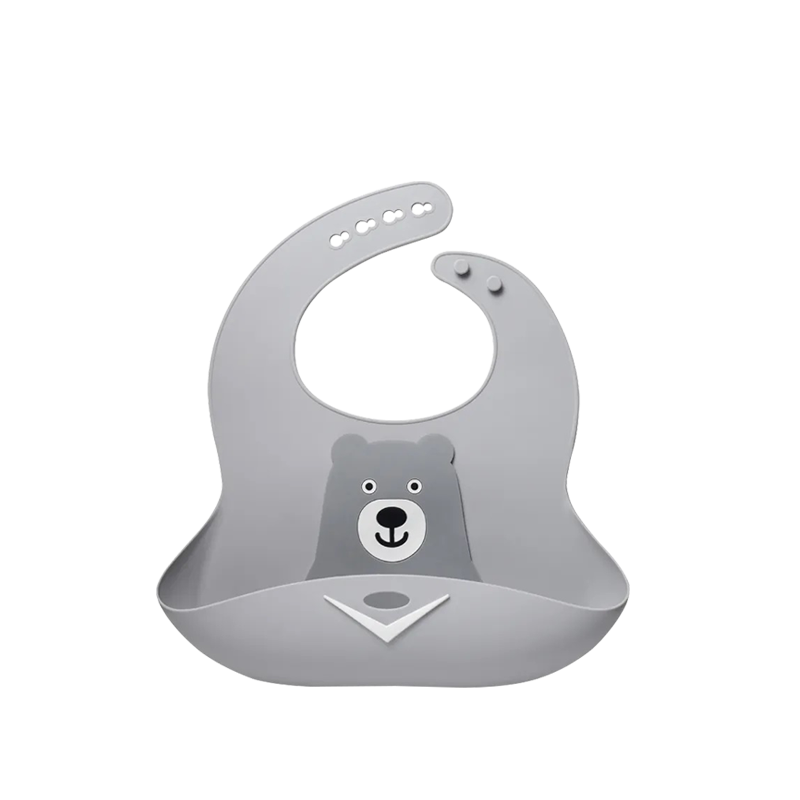 Kidmory 矽膠寬口圍兜