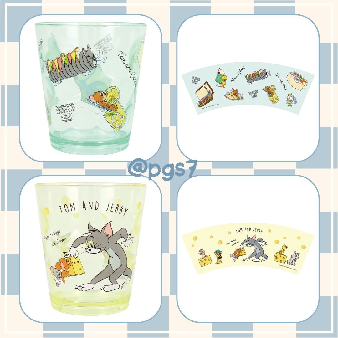 【現貨】日本 湯姆貓與傑利鼠 壓克力圓點 漱口杯 飲料杯