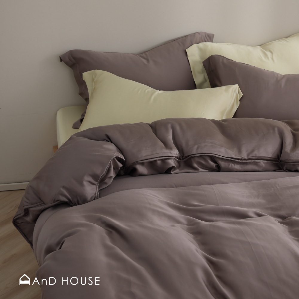 60支天絲｜100%萊賽爾｜雙色配｜香谷棕ｘ蘊蜜金