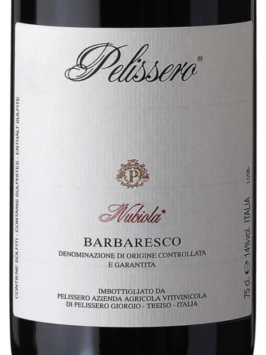 Pelissero Barbaresco Nubiola 2017 (WS92)