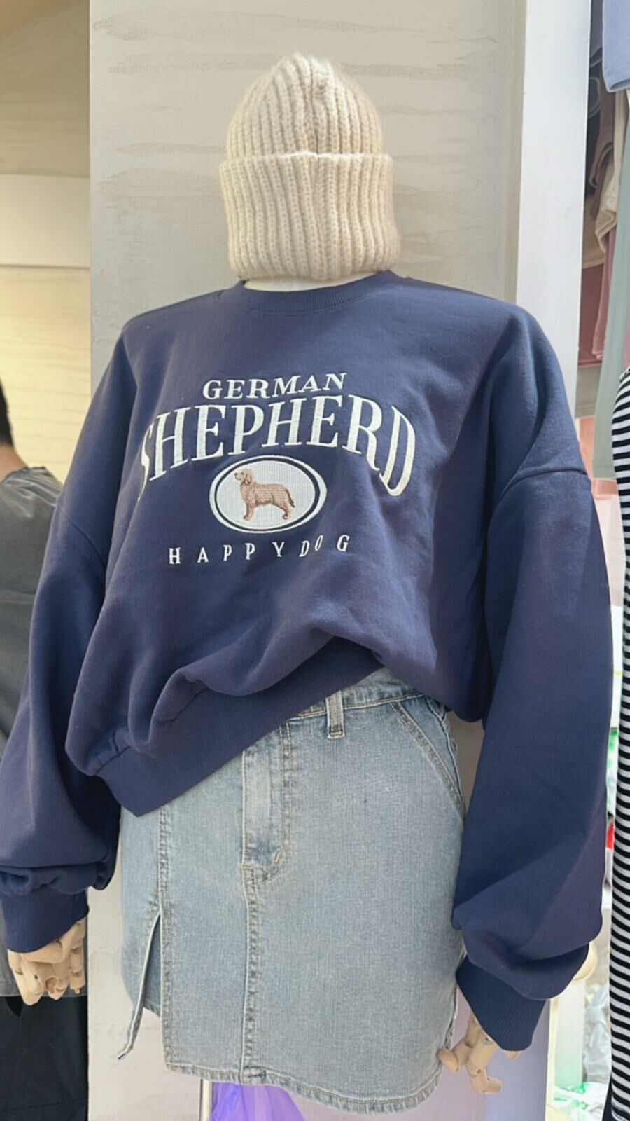 Happy Dog 衛衣(深藍色)