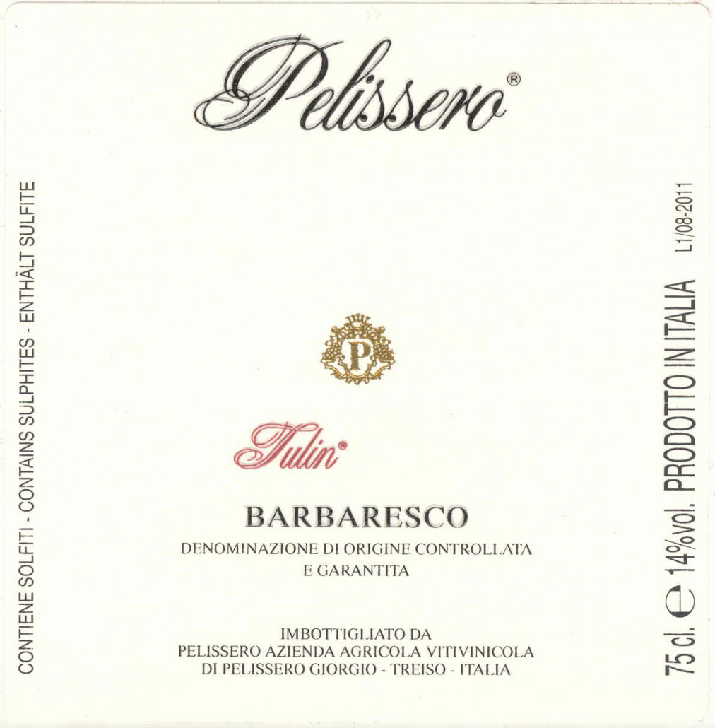 Pelissero Barbaresco Tulin 2019