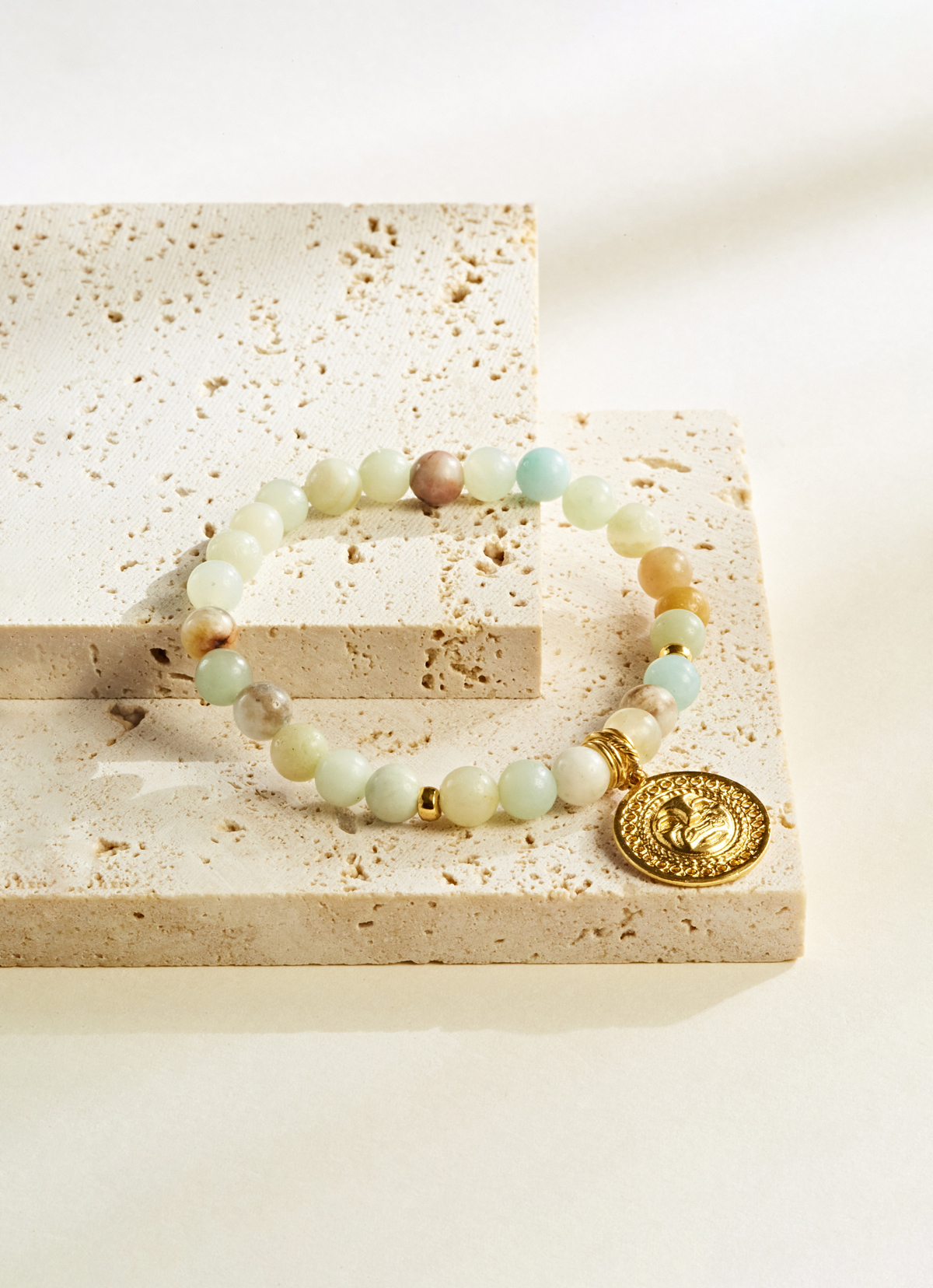 ST.MALO 秘魯Paola Arguello玉石莫切鍍24K金貓獸手鍊-2490PA-玉石 (Jade)