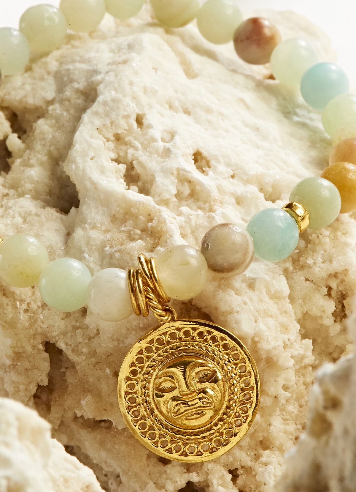 ST.MALO 秘魯Paola Arguello玉石莫切鍍24K金貓獸手鍊-2490PA-玉石 (Jade)