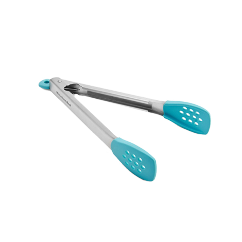 KitchenAid 不鏽鋼食物濾油長夾-湖水藍