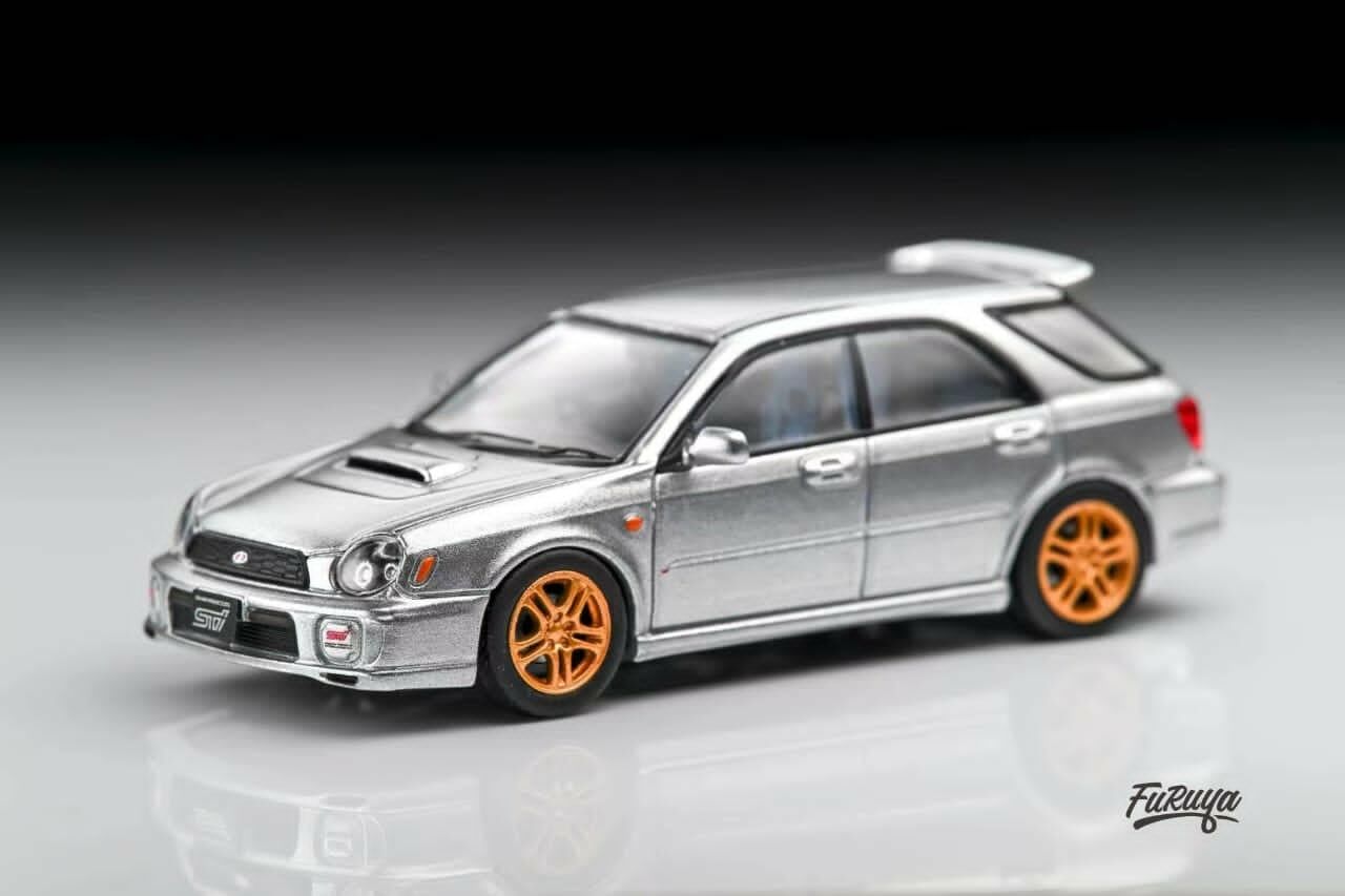 預訂:1/64 Furuya Subaru Impreza WRX STi Wagon Mk2 GG Bugeye Silver Grey (FSWRXWBUSG )