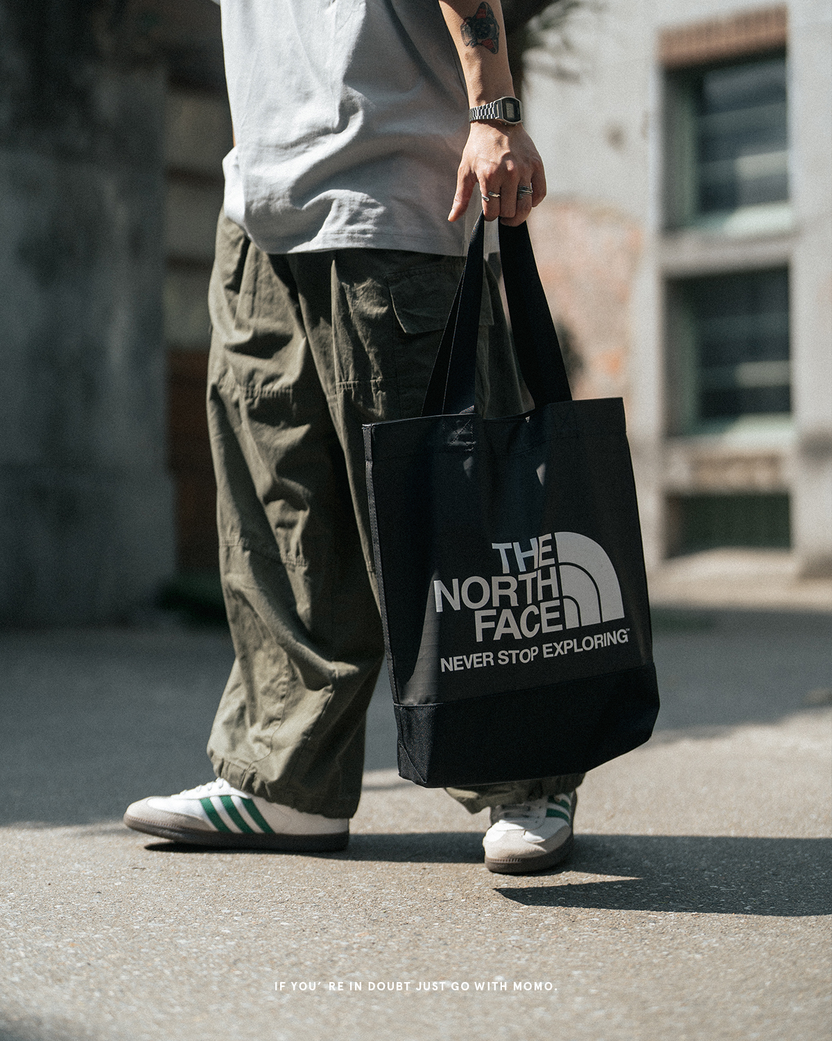 The North Face 雙色防水單肩托特包 NF0A7QU6 3色