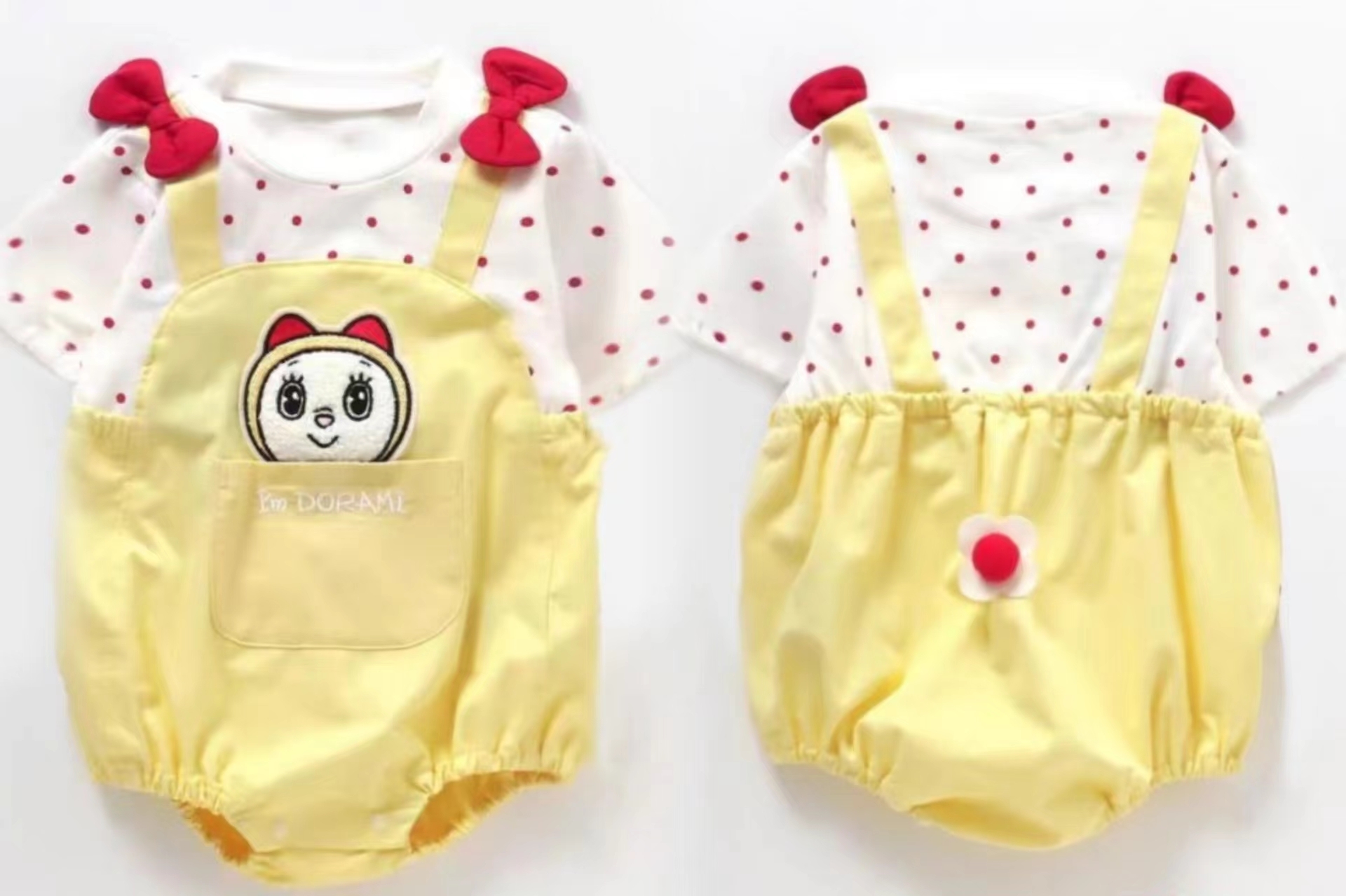 日單 多拉A夢假兩件包屁