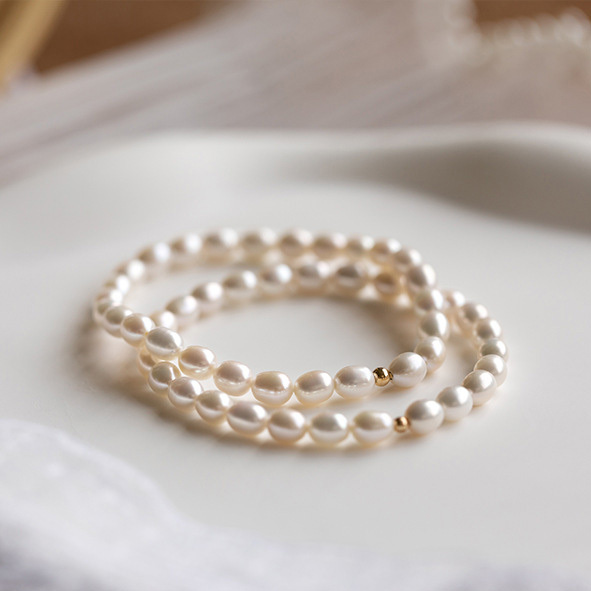 【珍愛】天然珍珠手鍊-手鍊疊搭必備基本款