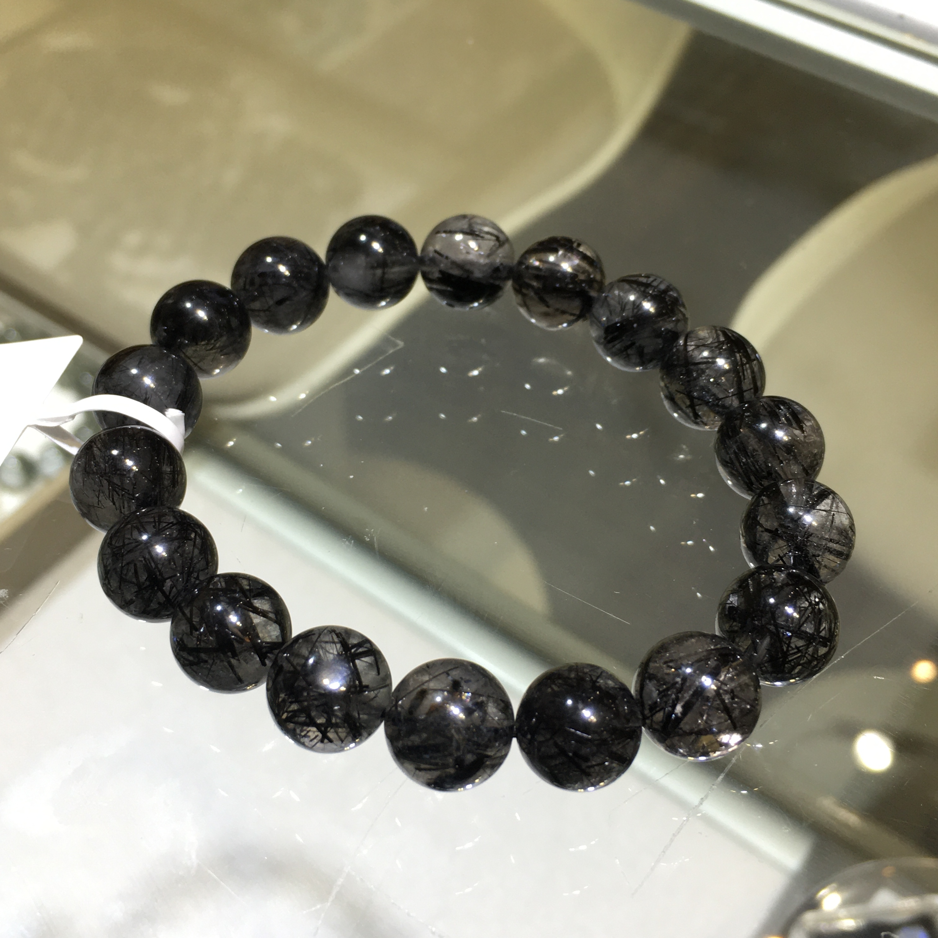 黑髮晶手串 28327 11mm