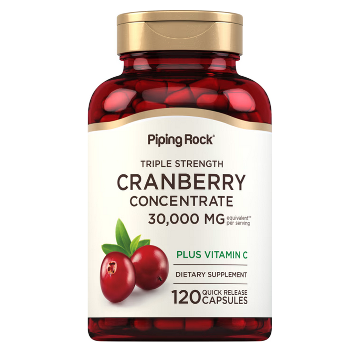 【Piping Rock】Cranberry 超強三倍 蔓越莓 小紅莓 維他命C 30000mg 120顆