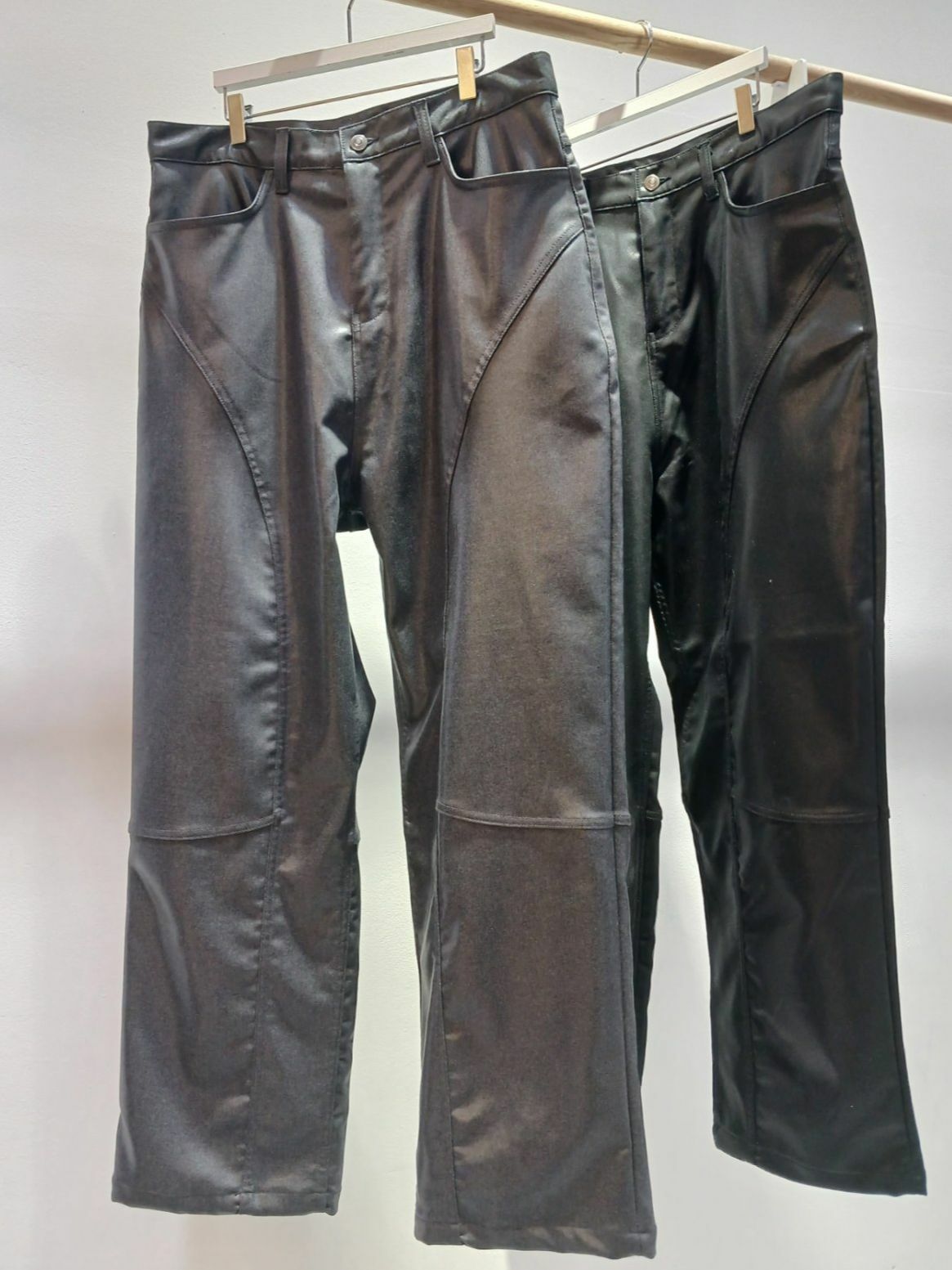 淨色亮面鬆身褲 Crunky_youth-029P