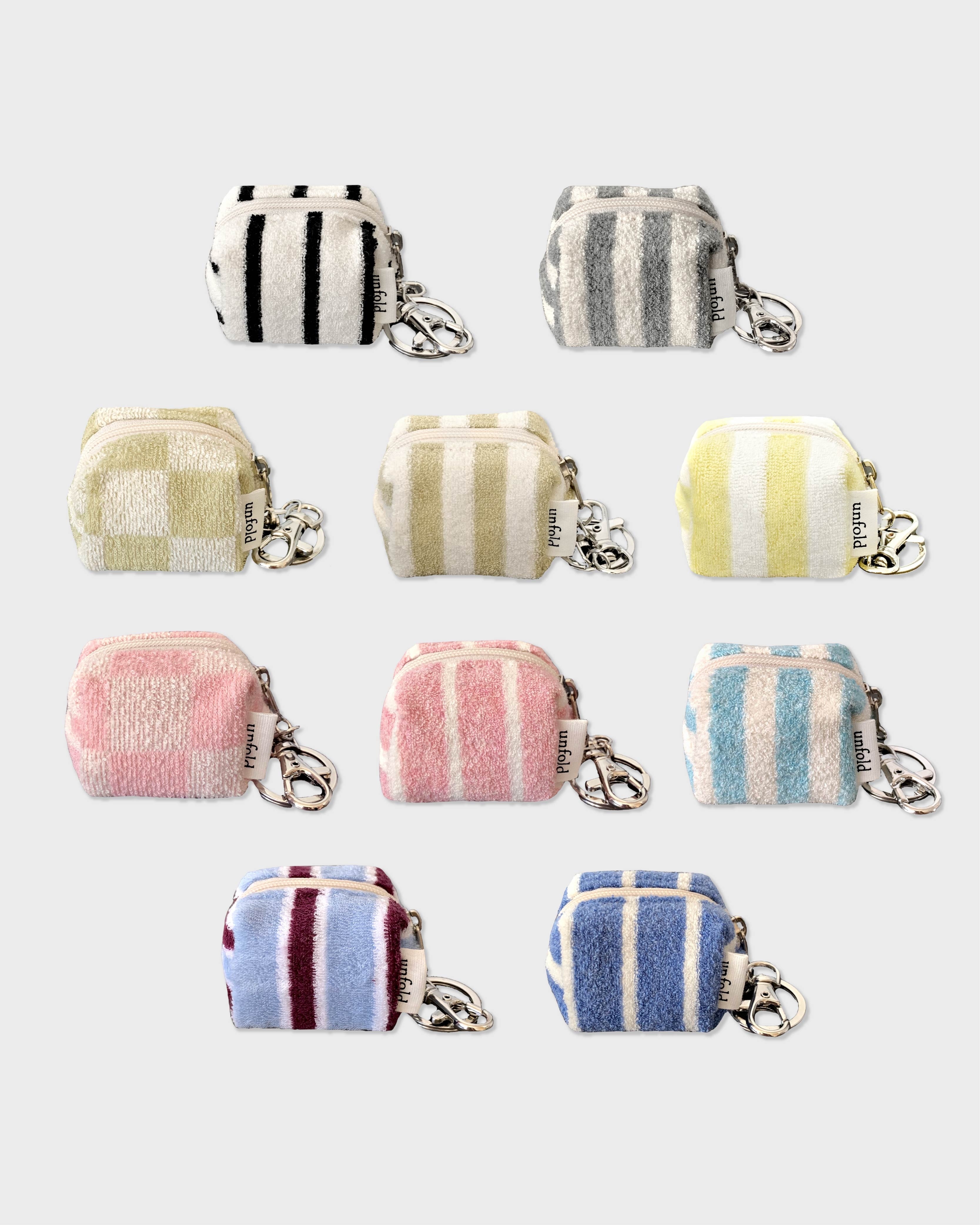 [unfold] Mini terry pouch keyring (10 COLOR)