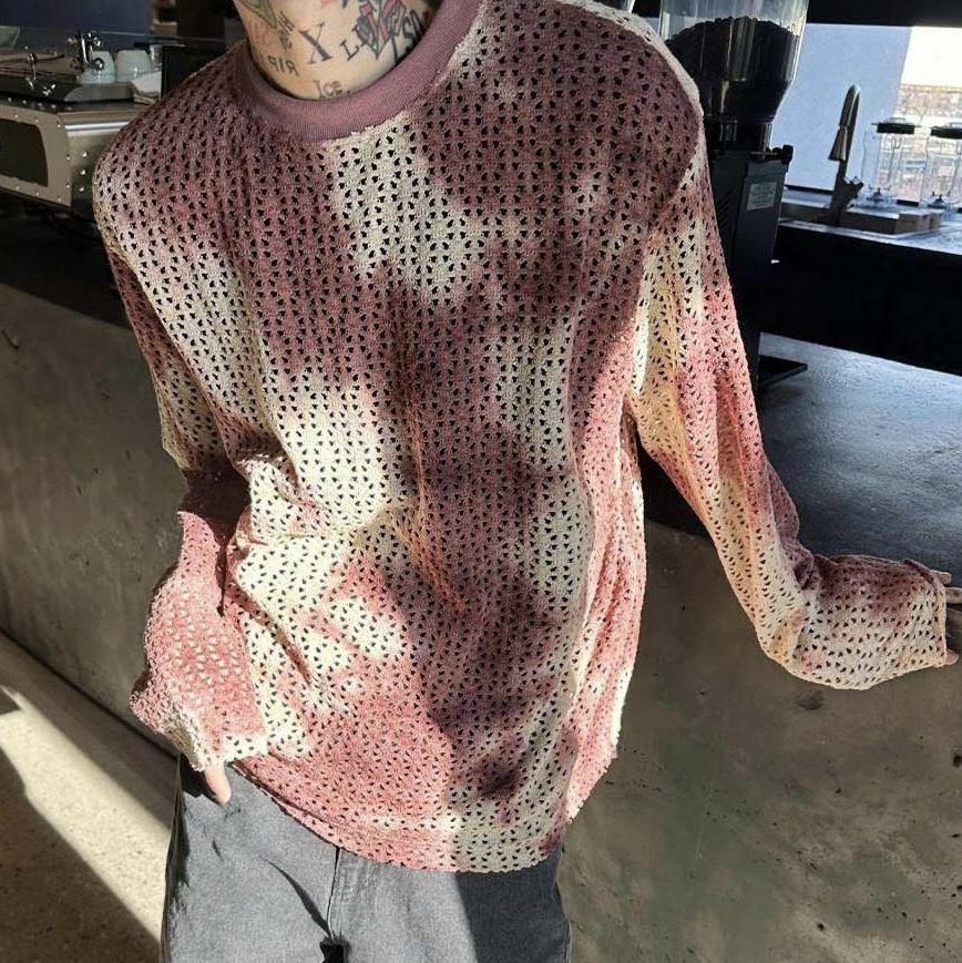 紮染通花長袖衫 Crunky_youth-032T