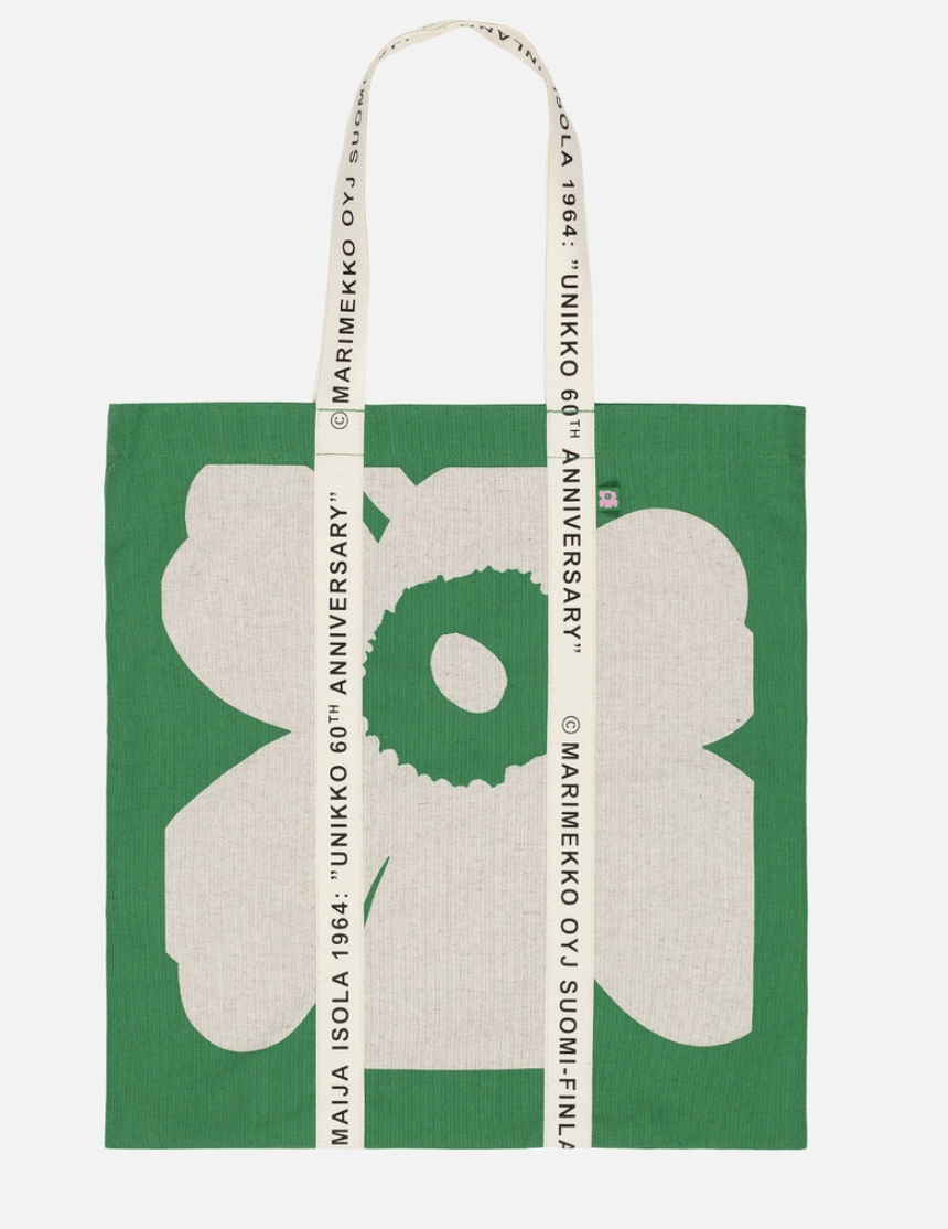 代購現貨 | Marimekko 60th Carrier Midi Unikko bag | green unikko