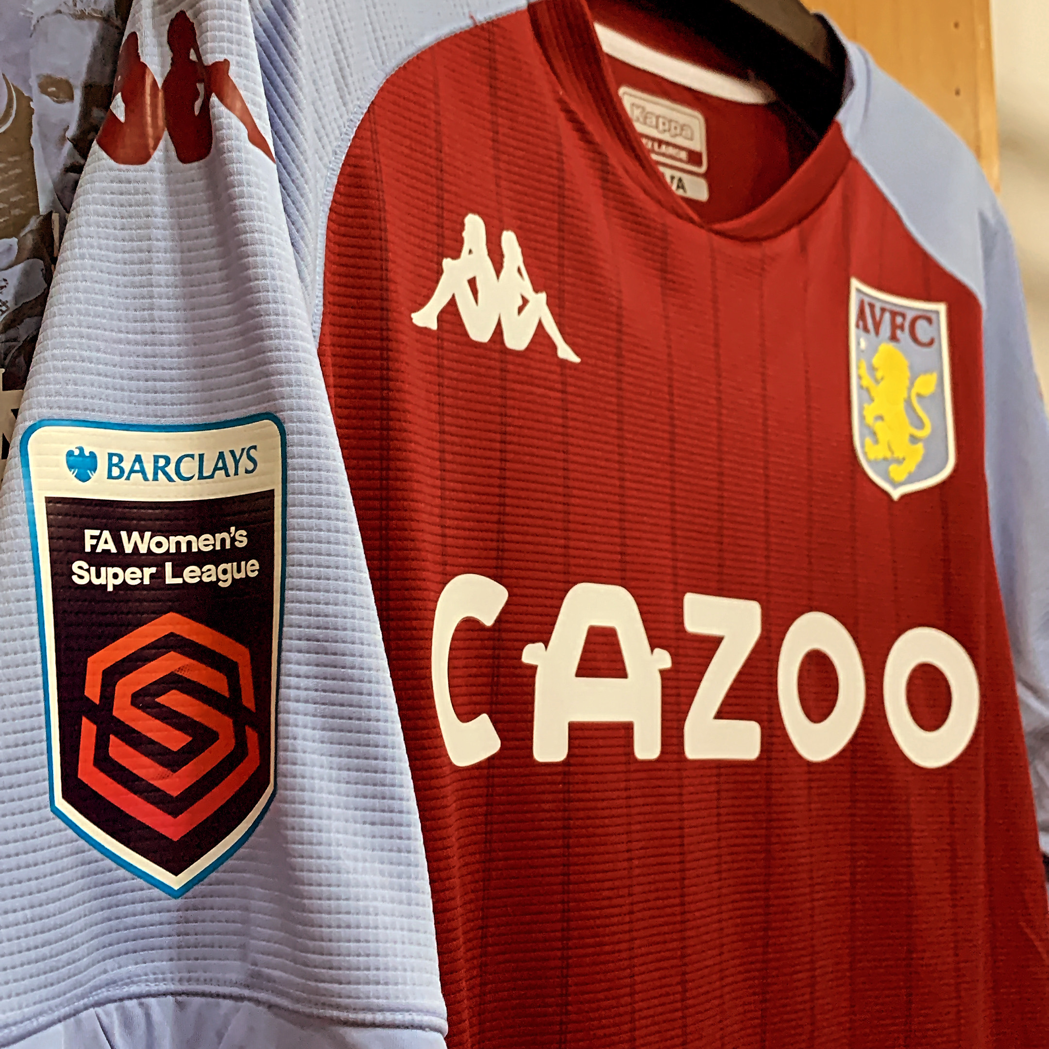 2020 Aston Villa Authentic Home Shirt with #20 IWABUCHI