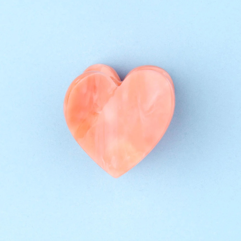 PINK HEART MINI HAIR CLAW｜Coucou Suzette