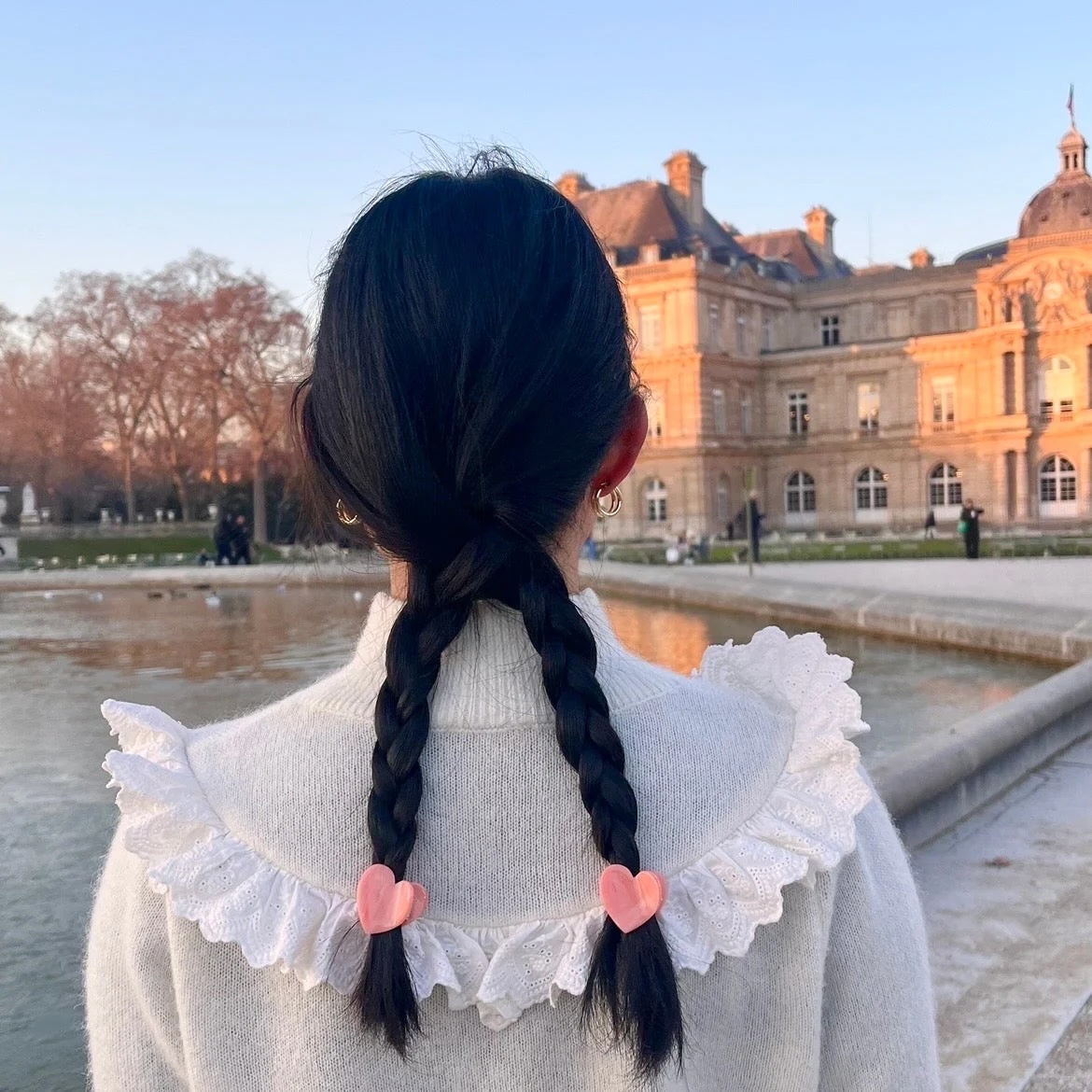 PINK HEART MINI HAIR CLAW｜Coucou Suzette