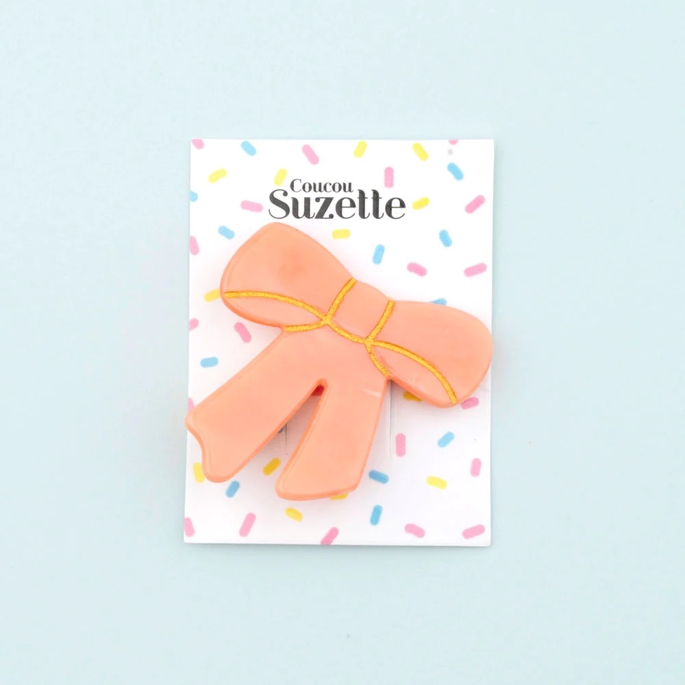 PINK RIBBON HAIR CLIP｜Coucou Suzette