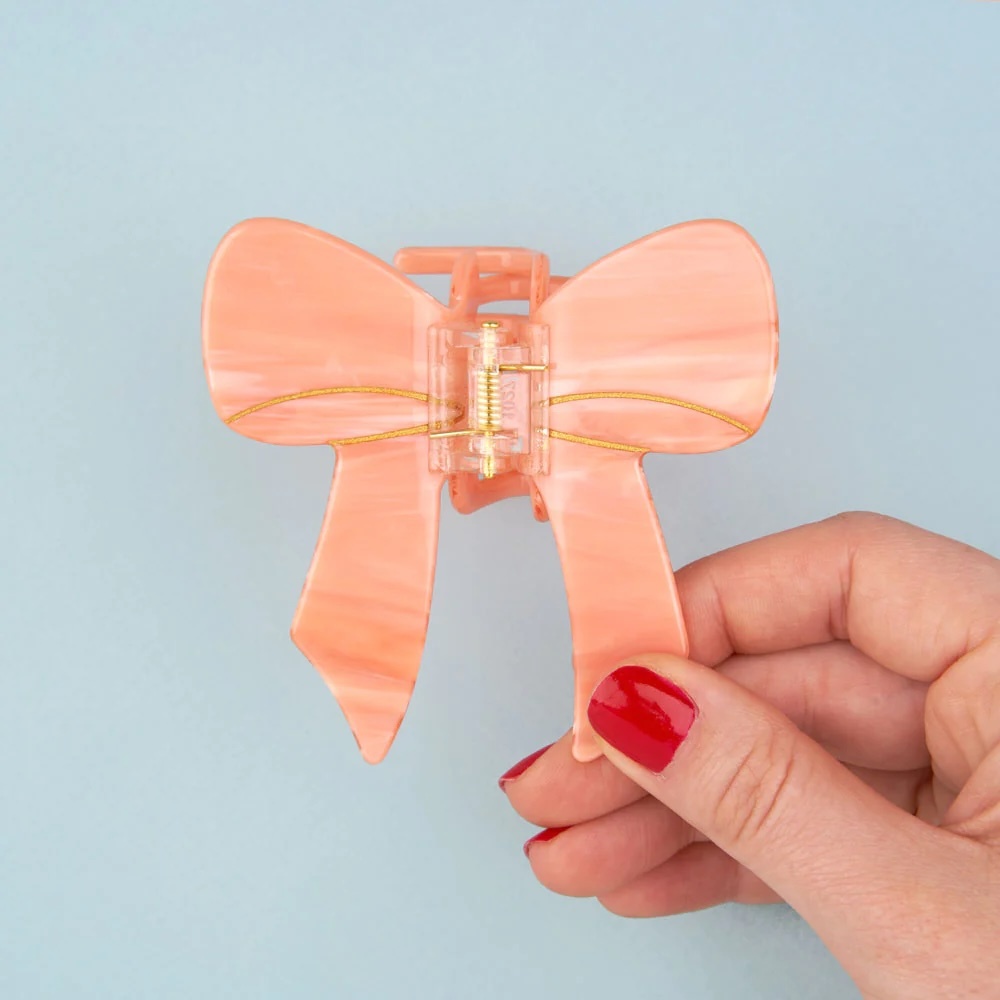 PINK RIBBON HAIR CLAW｜Coucou Suzette