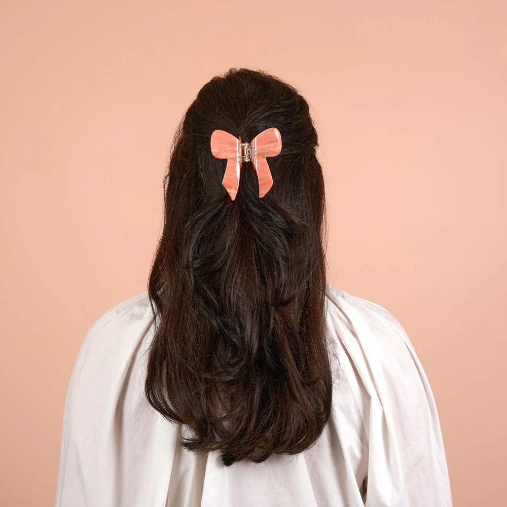 PINK RIBBON HAIR CLAW｜Coucou Suzette