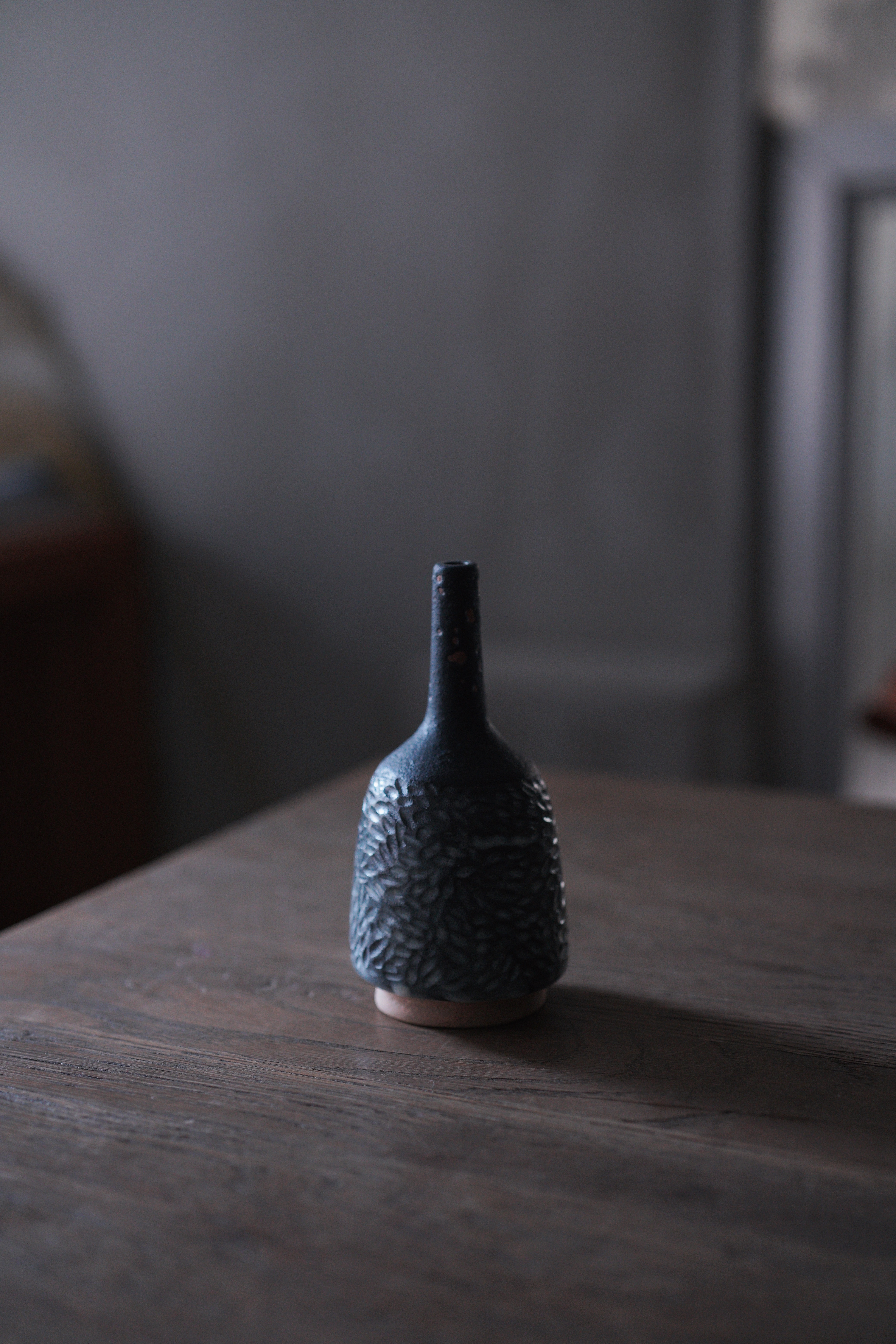 貓王不討喜｜黑細頸 迷你花器