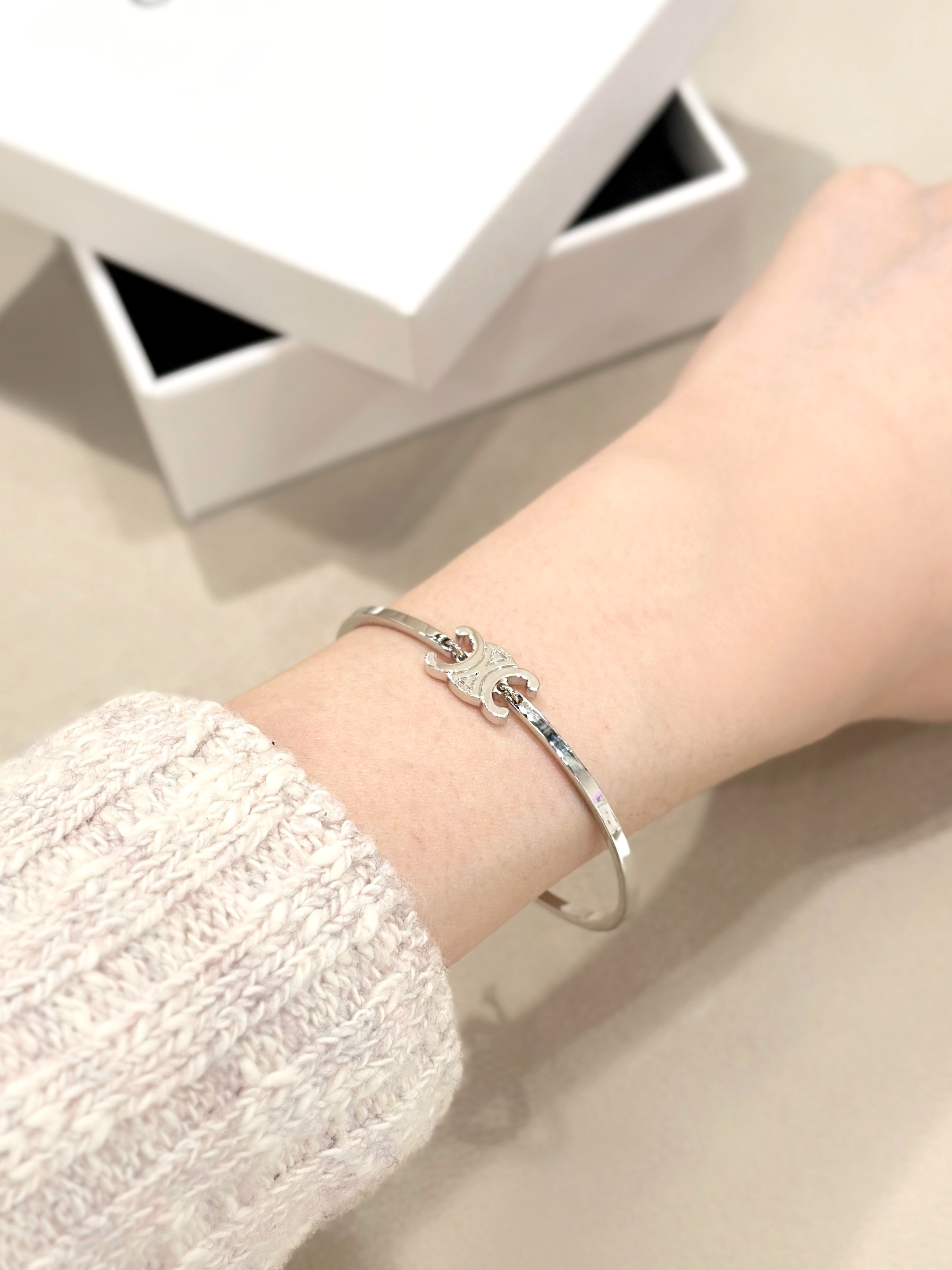 CELINE Triomphe Articulated Bracelet