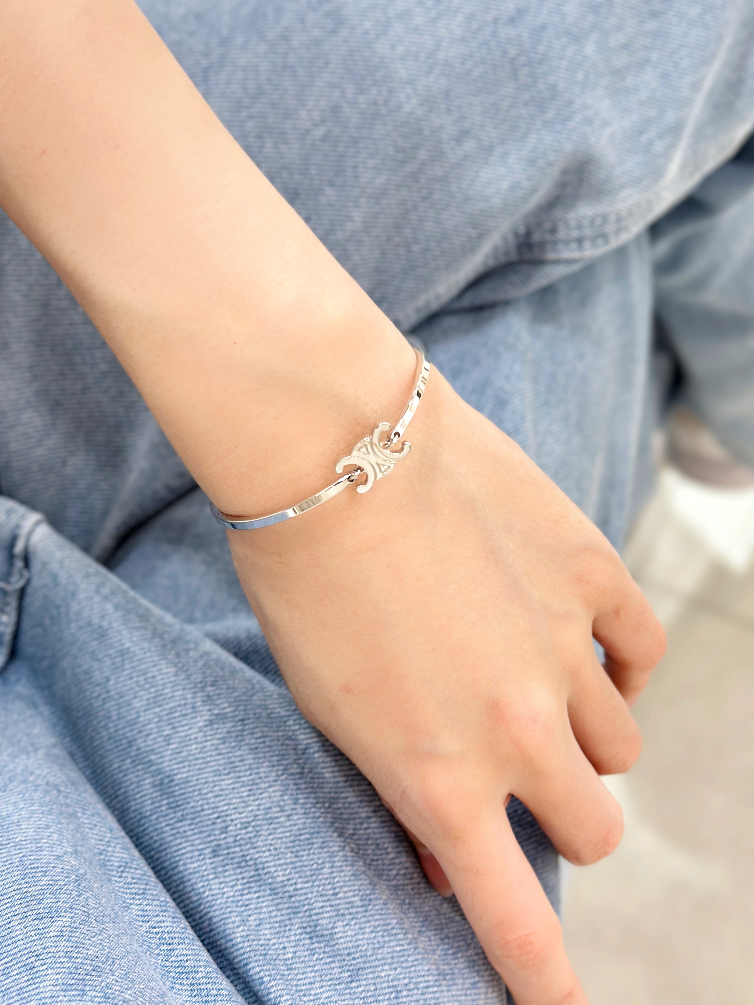 CELINE Triomphe Articulated Bracelet