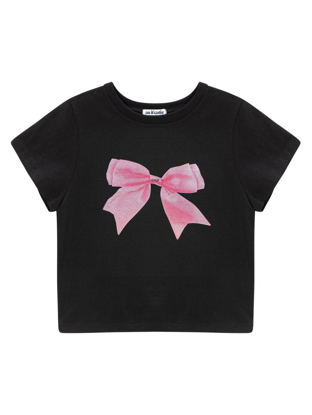 [as if calie]  BIG RIBBON T-SHIRT