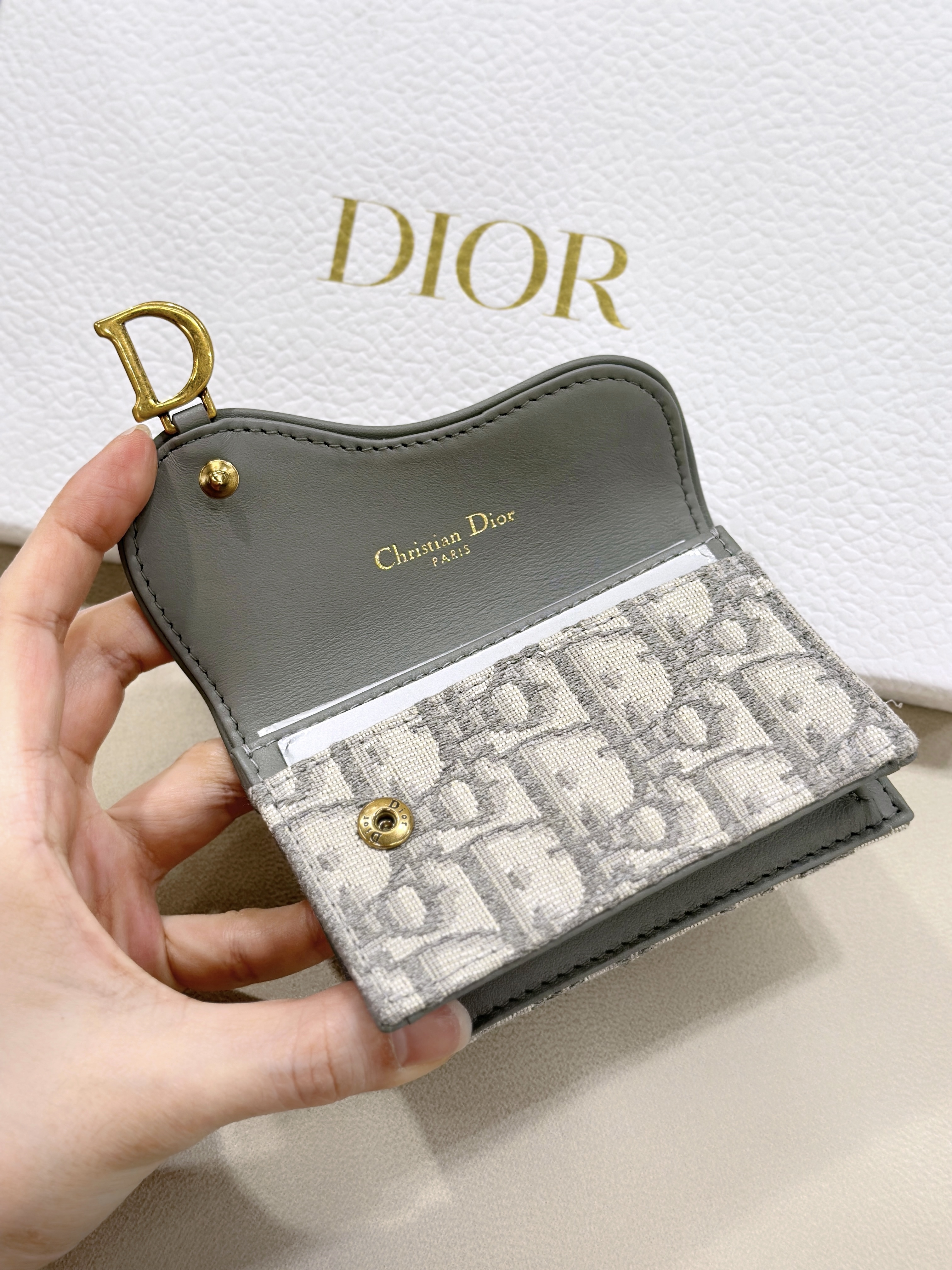 DIOR Saddle Bloom Cardholder