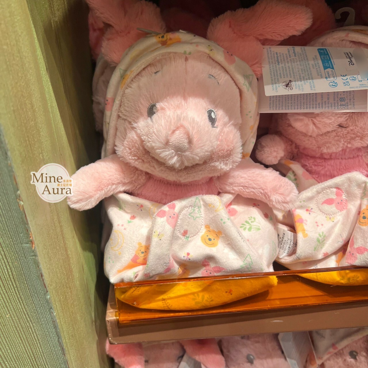 小豬 皮傑 piglet 寶寶 包巾 娃娃 玩偶 小熊維尼 Winnie the Pooh -香港迪士尼樂園