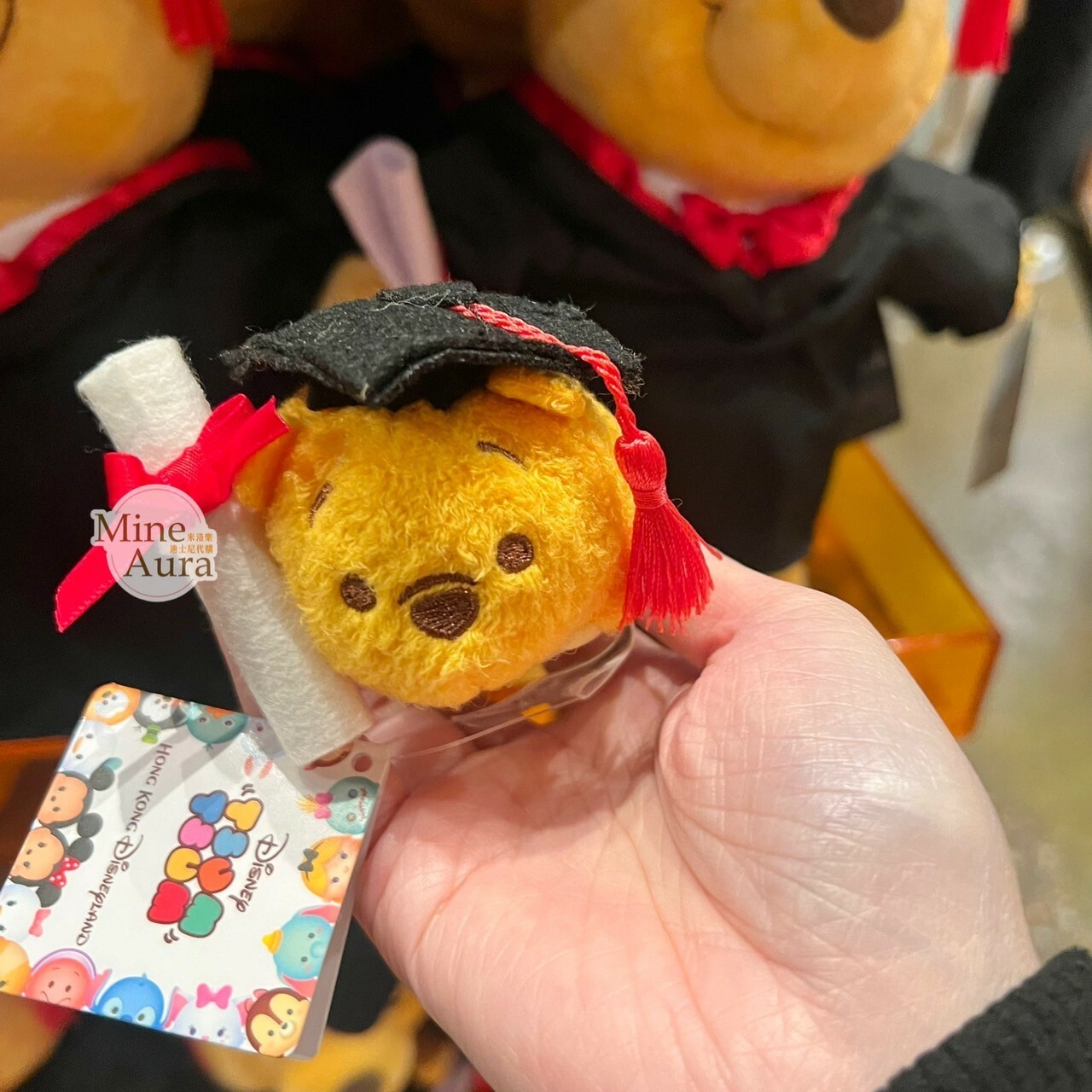 TSUM TSUM 畢業學士服造型 小熊維尼 Winnie the Pooh 迷你公仔 娃娃 -香港迪士尼樂園