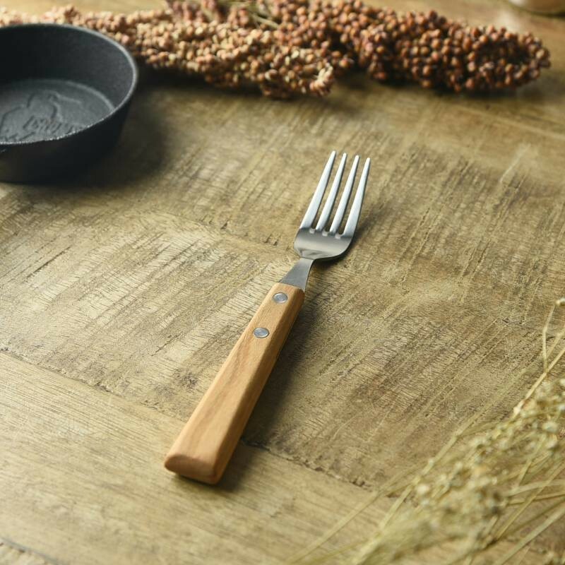 16cm 小叉子 Cutlery 天然木餐具｜日本燕三條