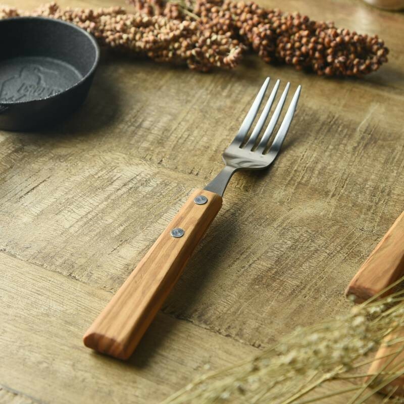 20cm 餐叉 Cutlery 天然木餐具｜日本燕三條
