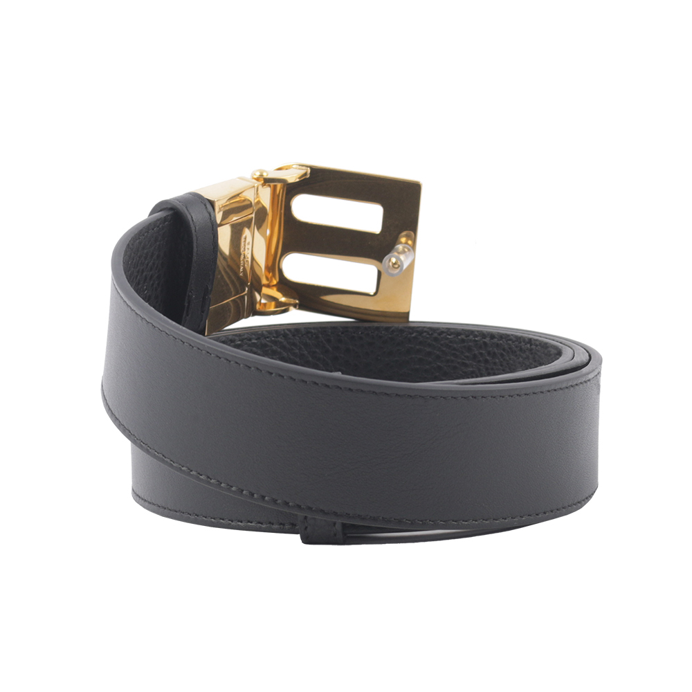 【BALLY】B-BUCKLE 3.5cm 金釦小牛皮皮帶