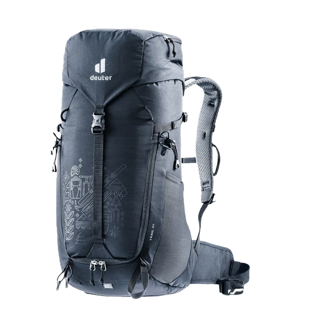 Deuter 德國 TRAIL 輕量拔熱透氣背包 125周年紀念款 24L 黑 登山/健行/旅行 72A3441523